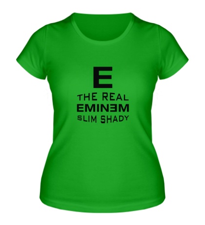 Женская футболка «The Real Eminem»