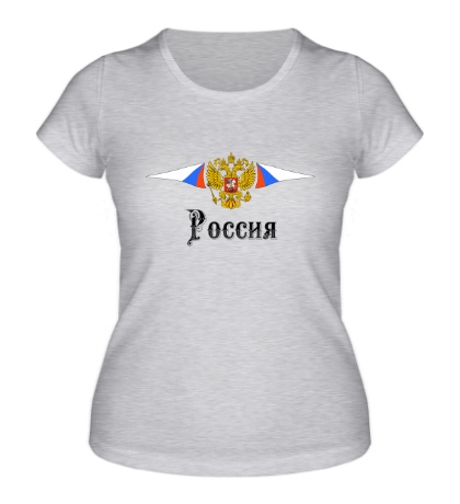 Женская футболка «Россия»