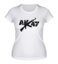 Женская футболка АК-47: русский рэп