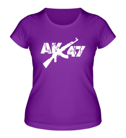 Женская футболка АК-47: русский рэп