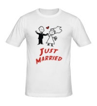 Мужская футболка Smile Just Married