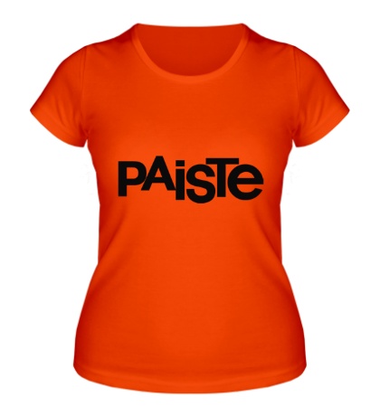 Женская футболка «Paiste»