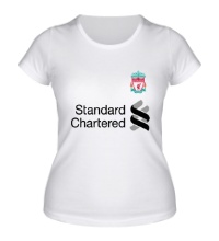 Женская футболка Standard Chartered Liverpool Luiz Suarez 7