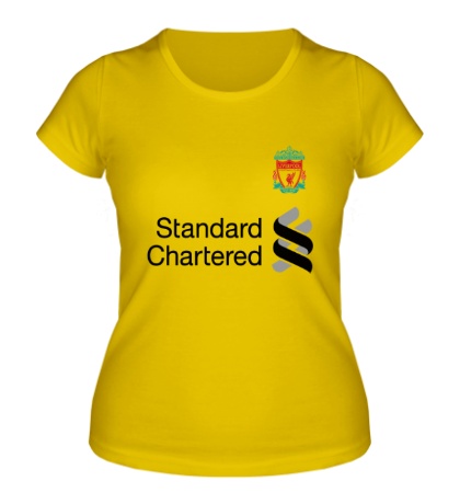 Женская футболка «Standard Chartered Liverpool Luiz Suarez 7»