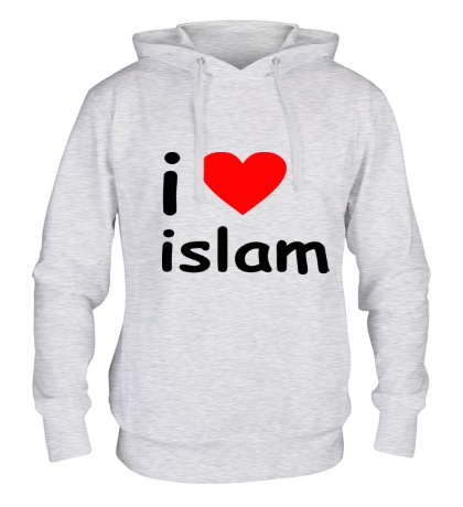 Толстовка с капюшоном I love islam