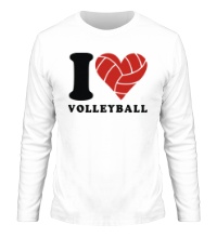 Мужской лонгслив I Love Volleyball