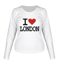 Женский лонгслив I Love London