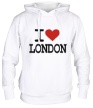 Толстовка с капюшоном «I Love London» - Фото 1