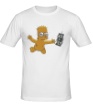 Мужская футболка «Барт с долларом» - Фото 1
