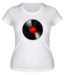 Женская футболка «Виниловая пластинка» - Фото 1