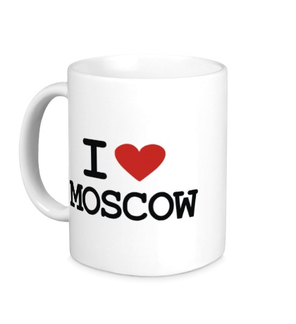 Керамическая кружка «I love Moscow»