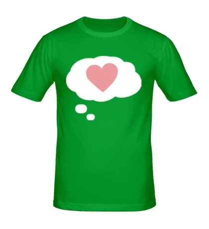 Купить мужскую футболку Думаю о любви