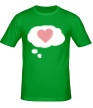 Мужская футболка «Думаю о любви» - Фото 1
