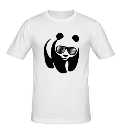 Мужская футболка «Панда в очках»