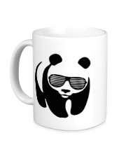 Керамическая кружка Панда в очках