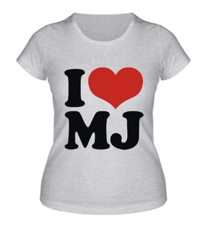 Женская футболка «I Love MJ»