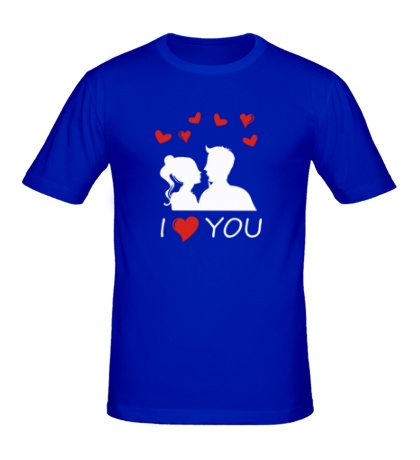 Мужская футболка «I heart you»