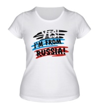 Женская футболка I am from Russia