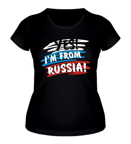 Женская футболка I am from Russia