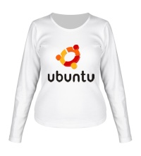 Женский лонгслив Ubuntu