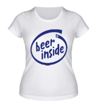 Женская футболка Beer inside