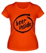 Женская футболка «Beer inside» - Фото 1
