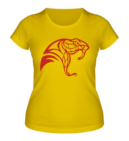 Женская футболка «Змеиная голова»
