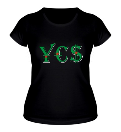 Женская футболка YES crisis