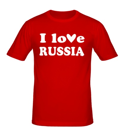 Мужская футболка Love Russia
