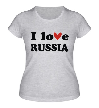 Женская футболка Love Russia