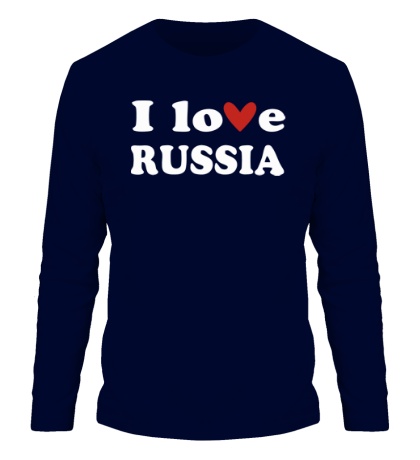 Мужской лонгслив «Love Russia»