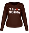 Женский лонгслив «Love Russia» - Фото 1