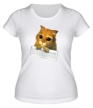 Женская футболка «Котёнок с зачёткой» - Фото 1