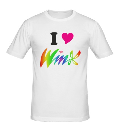 Мужская футболка I love Winx