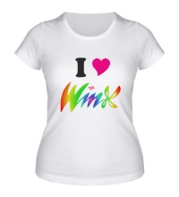 Женская футболка I love Winx