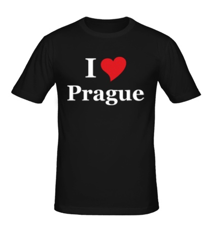 Мужская футболка I Love Prague