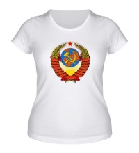 Женская футболка Герб СССР