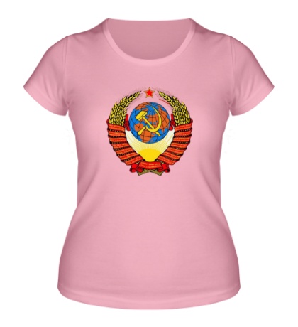 Женская футболка «Герб СССР»