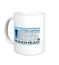 Керамическая кружка Radiohead Fitter Happier
