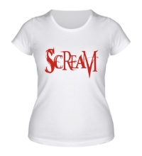 Женская футболка Scream