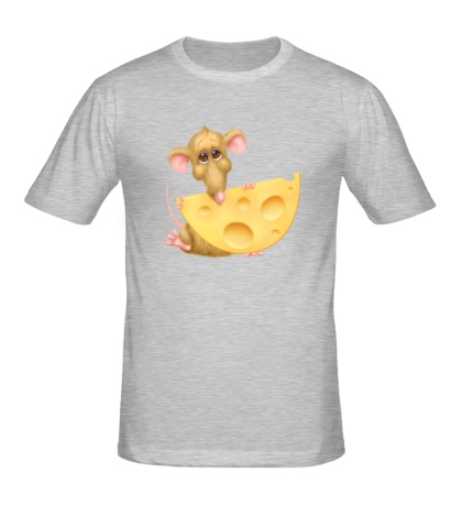 Мужская футболка Мышка с сыром