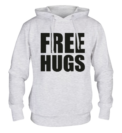 Толстовка с капюшоном Free hugs