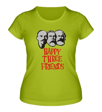 Купить женскую футболку Happy Three Friends