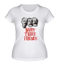 Женская футболка Happy Three Friends