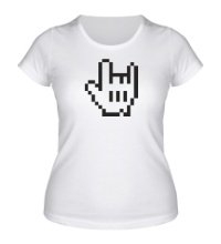Женская футболка Пиксельная коза