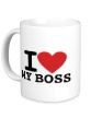 Керамическая кружка «I love my Boss» - Фото 1