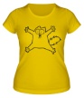 Женская футболка «Испуганный Simons Cat» - Фото 1