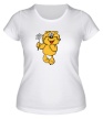 Женская футболка «Медвежонок с ромашкой» - Фото 1