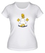 Женская футболка «Медитация Гомера» - Фото 1