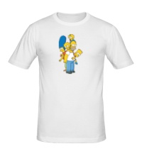 Мужская футболка Семья Симпсонов